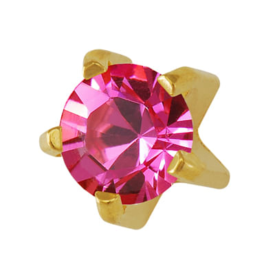 Brincos de perfuração rosa Studex R110Y