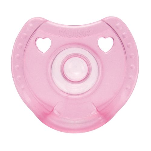 Chupeta Kuka Soft Comfort Bico de Silicone Redondo Rosa Nº 1 Ref:2902