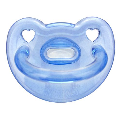Chupeta Kuka Soft Bico de Silicone Ortodôntico Nº 2 Azul Ref: 2706