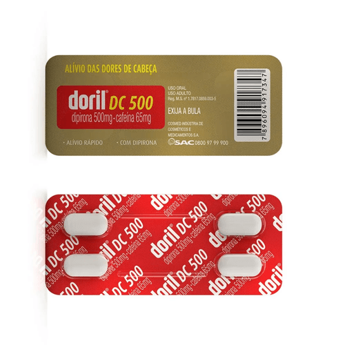 Doril DC 500 com 4 comprimidos