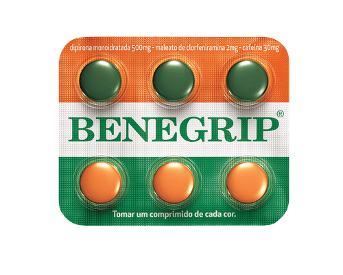 Benegrip com 6 comprimidos