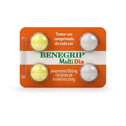 Benegrip Multi Dia com 4 Comprimidos
