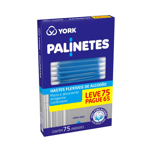 Hastes Flexíveis Palinetes York Leve 75 Pague 65 Unidades