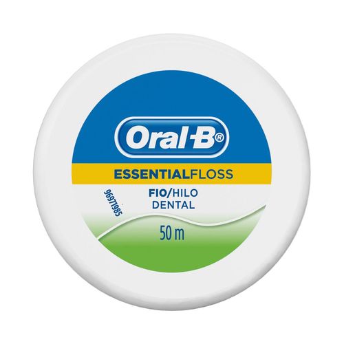 Fio Dental Oral-B Essential Floss Hortelã Menta com 50 Metros