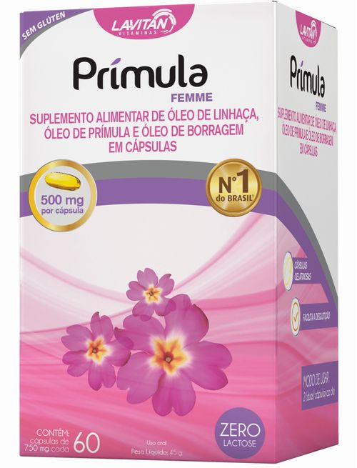 Lavitan Prímula Femme com 60 Cápsulas
