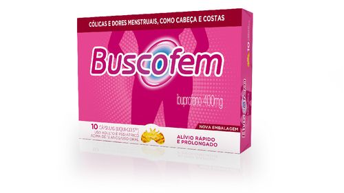 Buscofem 400mg  com 10 Cápsulas