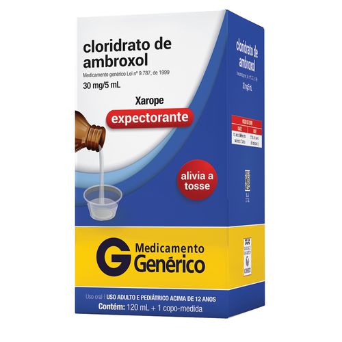 Cloridrato de Ambroxol 30mg/5ml Xarope Adulto 120ml Cimed