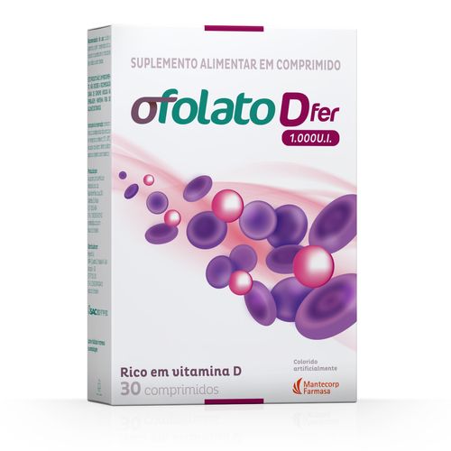 Ofolato Dfer 1.000ui com 30 Comprimidos