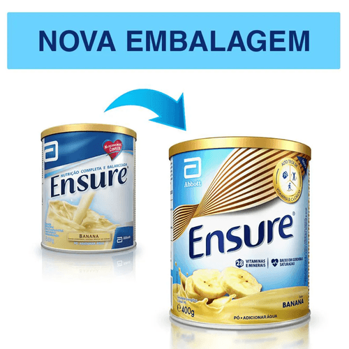 Suplemento Nutricional Ensure Pó Banana 400g