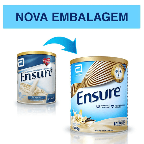 Suplemento Nutricional Ensure Pó Baunilha 400g