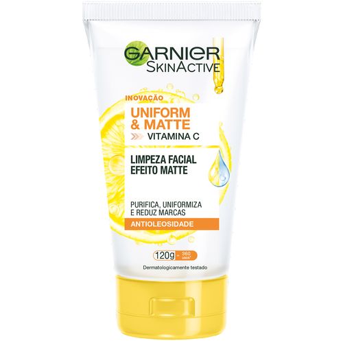 Sabonete Líquido Facial Garnier Skin Active Limpeza Facial Efeito Matte 120g