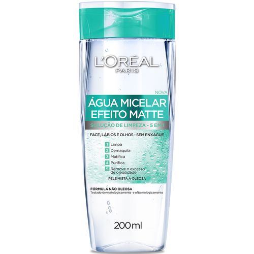 Água Micelar L'oréal Efeito Matte 200ml