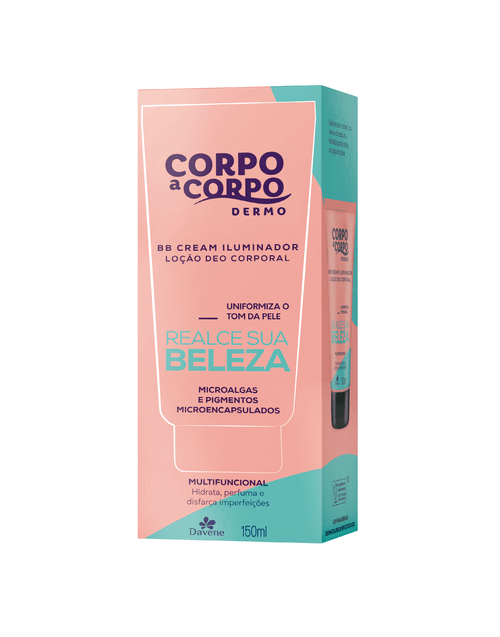 BB Cream Iluminador Davene Corpo a Corpo 150ml