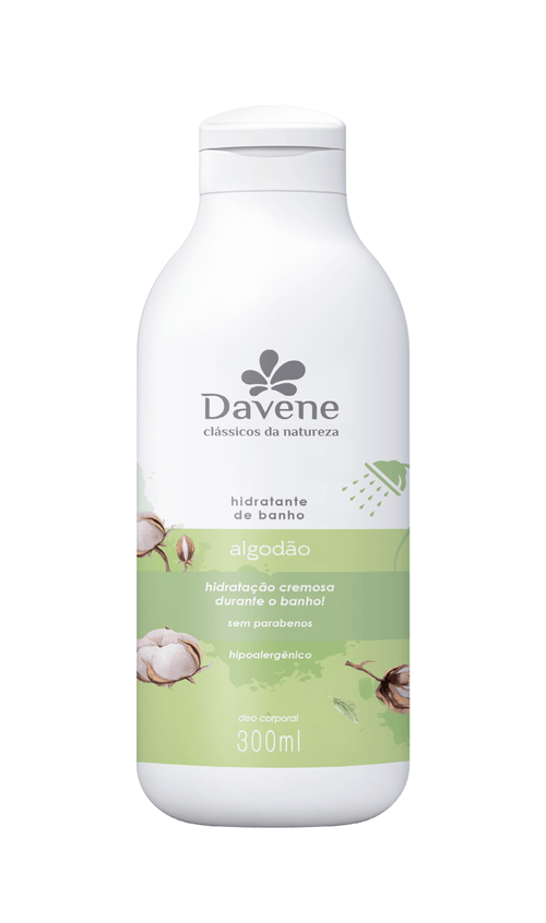 Hidratante de Banho Davene Algodão 300ml