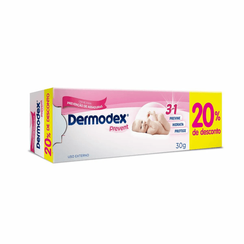Dermodex Prevent 30g Creme Para Assadura com 20% de Desconto