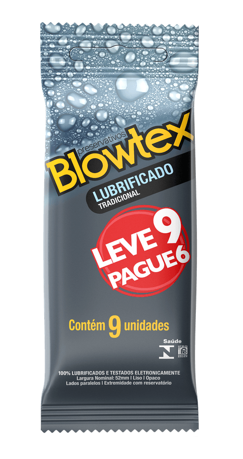 Preservativo Blowtex Lubrificado Leve 9 Pague 6 Unidades