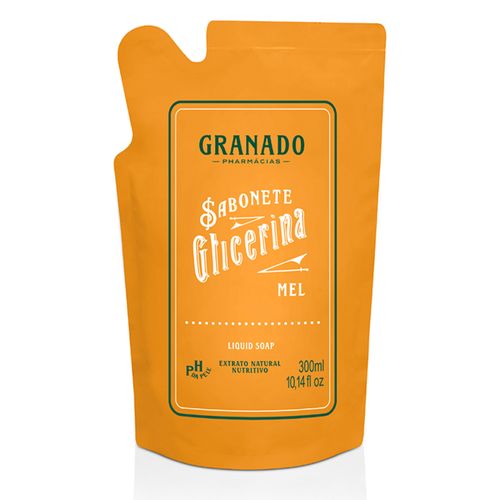 Sabonete Líquido Granado Glicerina Mel Refil 300ml