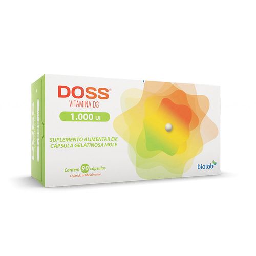 Doss Vitamina D3 1.000 com 90 Cápsulas