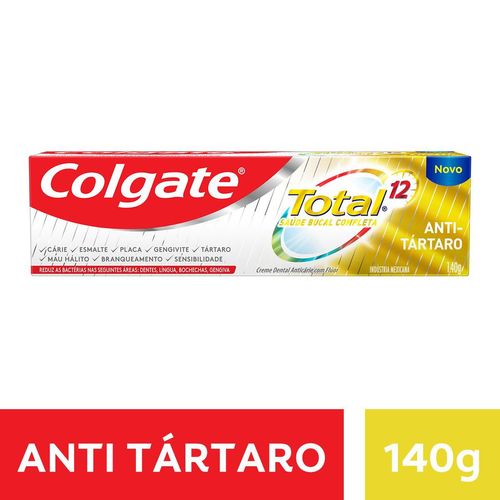 Creme Dental Colgate Total 12 Anti-Tártaro 140g