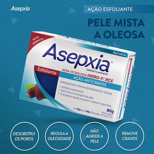 Sabonete Barra Asepxia Esfoliante 80g