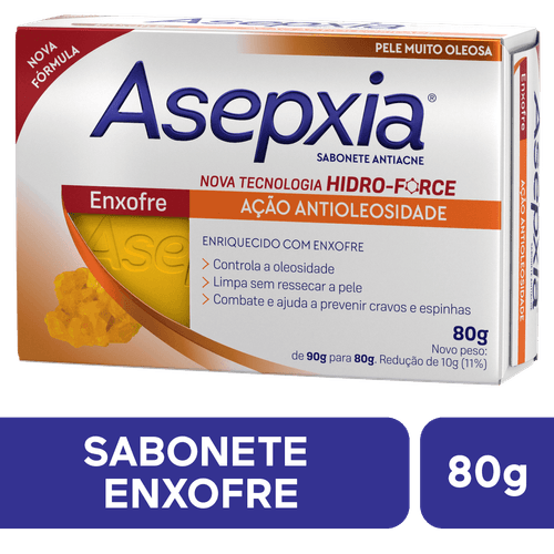 Sabonete Barra Asepxia Enxofre 80g