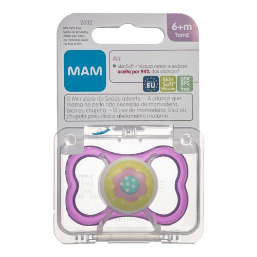 Chupeta MAM Air Silk Touch Girls +6 Meses
