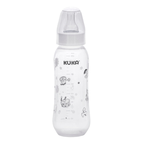 Mamadeira Kuka Natural Color Bico Universal Branca 250ml Ref: 1501