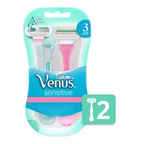 Aparelho de Depilação Gillette Venus3 Sensitive com 2 Unidades