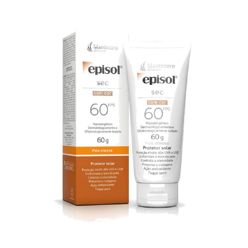 Proteto Solar Episol Sec com Cor FPS60 60g