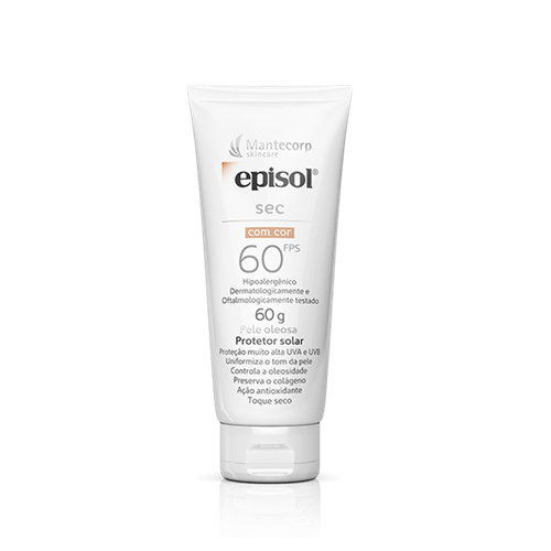 Proteto Solar Episol Sec com Cor FPS60 60g