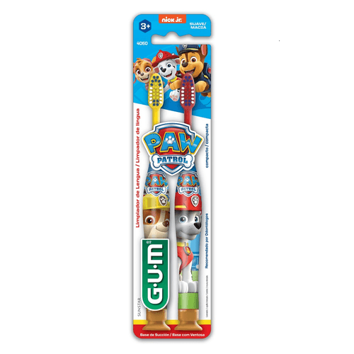 Kit Escova Dental Infantil Gum Patrulha Canina com 2 Unidades