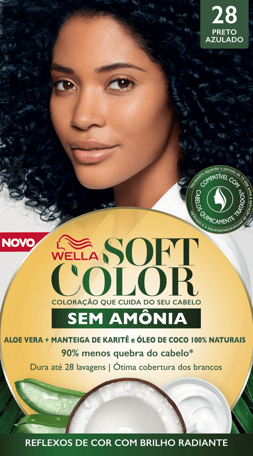 Tintura Soft Color Preto Azulado 28