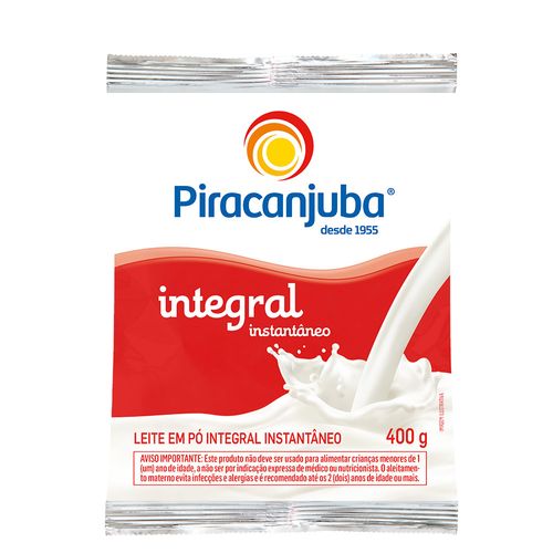 Leite em Pó Integral Piracanjuba Instantâneo 400g