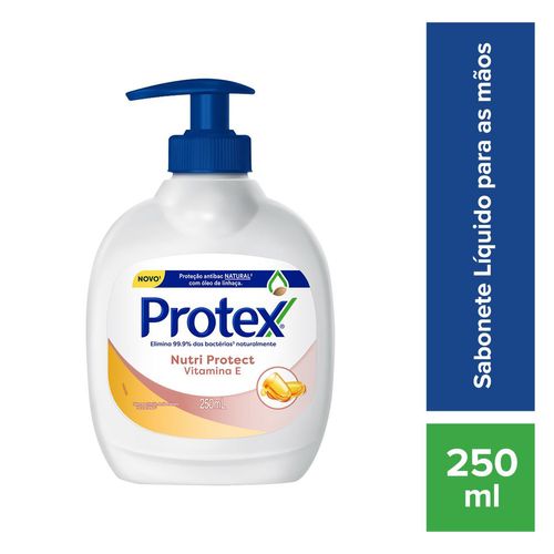 Sabonete Líquido Para Mãos Protex Nutri Protect Vitamina E 250ml