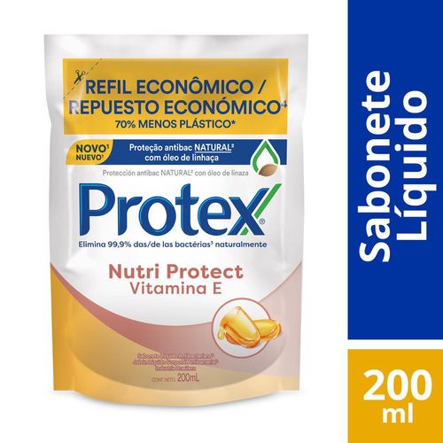 Sabonete Líquido Protex Nutri Protect Vitamina E Refil 200ml