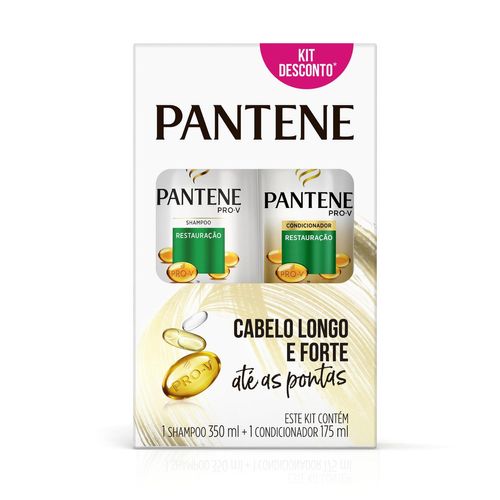 Kit Shampoo 350ml + Condicionador 175ml Pantene Restauração