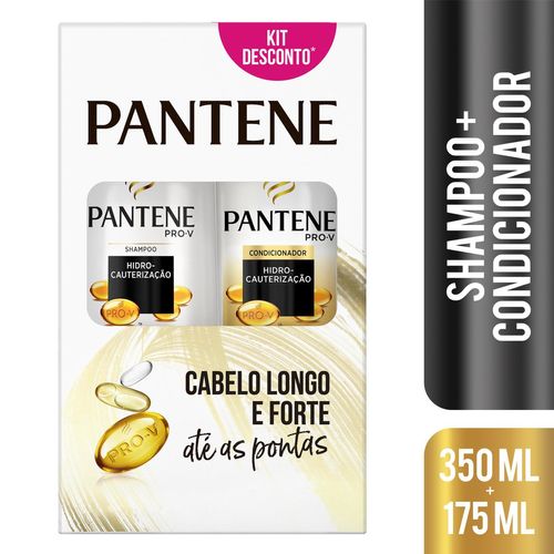 Kit Shampoo 350ml + Condicionador 175ml Pantene Hidro-Cauterização