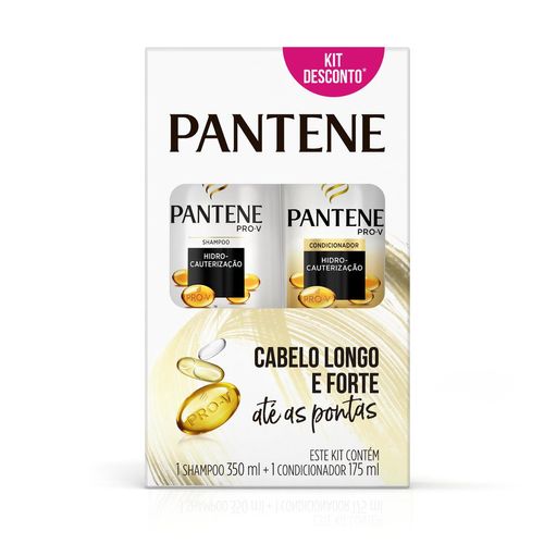 Kit Shampoo 350ml + Condicionador 175ml Pantene Hidro-Cauterização