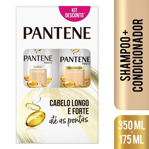 Kit Shampoo 350ml + Condicionador 175ml Pantene Hidratação