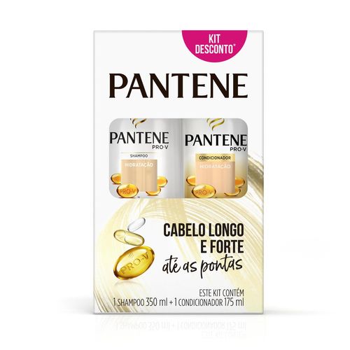 Kit Shampoo 350ml + Condicionador 175ml Pantene Hidratação