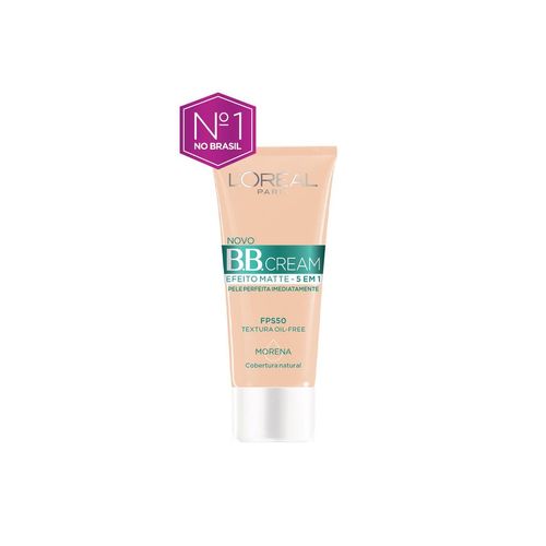 Base BB Cream L'oréal Efeito Matte 5 em 1 FPS50 Morena 30ml